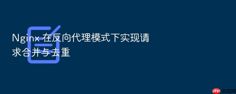 nginx 在反向代理模式下实现请求合并与去重