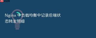 Nginx 中负载均衡中记录后端状态转发明细