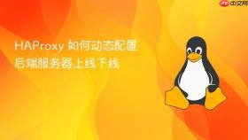 haproxy 如何动态配置后端服务器上线下线