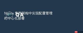 nginx 集群架构中实现配置管理的中心化部署
