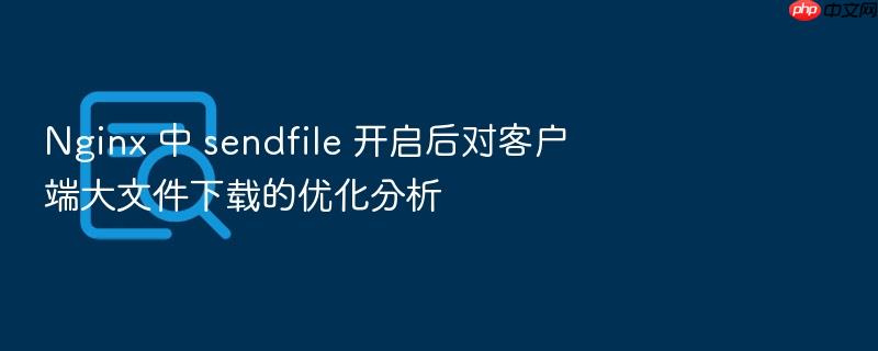 nginx 中 sendfile 开启后对客户端大文件下载的优化分析