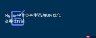 Nginx 中异步事件驱动如何优化高吞吐传输