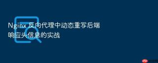 Nginx 反向代理中动态重写后端响应头信息的实战