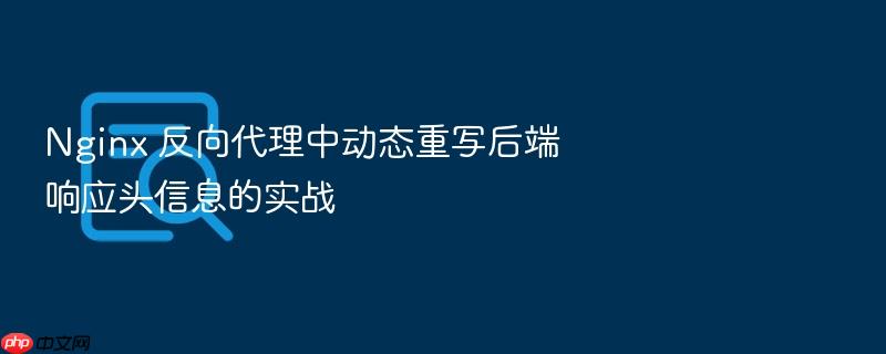 nginx 反向代理中动态重写后端响应头信息的实战