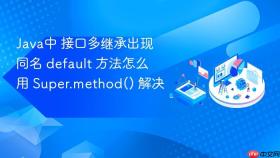 java中 接口多继承出现同名 default 方法怎么用 super.method() 解决