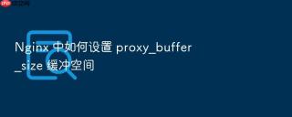 Nginx 中如何设置 proxy_buffer_size 缓冲空间