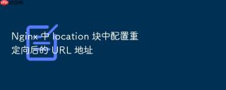 Nginx 中 location 块中配置重定向后的 URL 地址