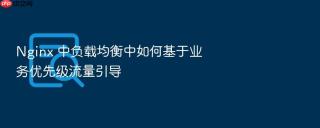 nginx 中负载均衡中如何基于业务优先级流量引导
