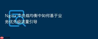 Nginx 中负载均衡中如何基于业务优先级流量引导