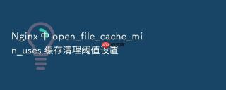 Nginx 中 open_file_cache_min_uses 缓存清理阈值设置