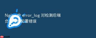 Nginx 中 error_log 对检测后端负载均衡配置错误