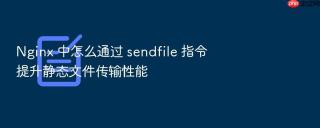Nginx 中怎么通过 sendfile 指令提升静态文件传输性能