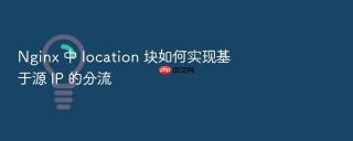 nginx 中 location 块如何实现基于源 ip 的分流