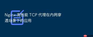 nginx 高性能 tcp 代理在内网穿透场景下的应用