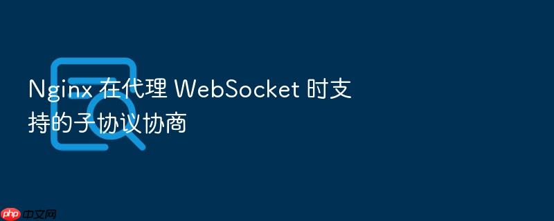nginx 在代理 websocket 时支持的子协议协商