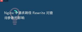 nginx 中请求路径 rewrite 对查询参数的影响