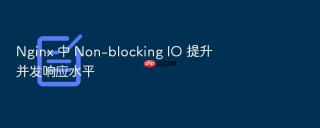 nginx 中 non-blocking io 提升并发响应水平