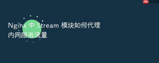 nginx 中 stream 模块如何代理内网服务流量