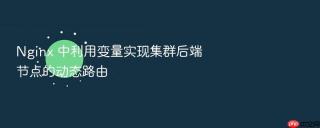 Nginx 中利用变量实现集群后端节点的动态路由