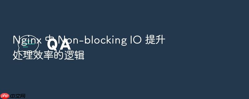 nginx 中 non-blocking io 提升处理效率的逻辑