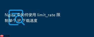 Nginx 中如何使用 limit_rate 限制单个 IP 下载速度