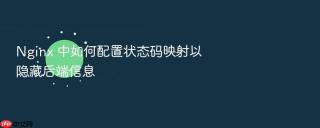 nginx 中如何配置状态码映射以隐藏后端信息