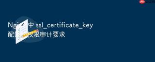 nginx 中 ssl_certificate_key 配置的权限审计要求