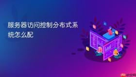 服务器访问控制分布式系统怎么配