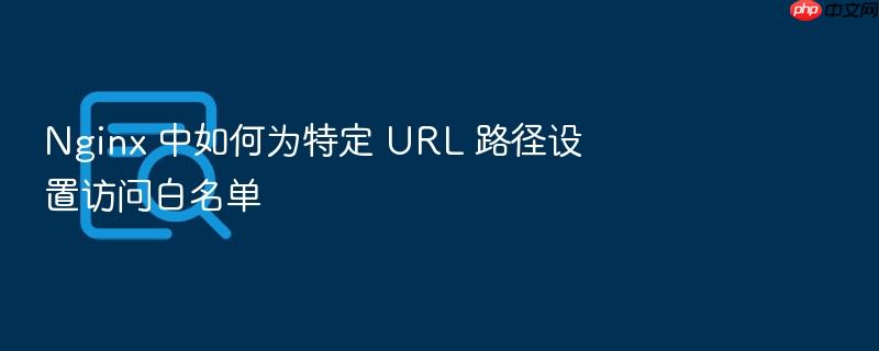nginx 中如何为特定 url 路径设置访问白名单