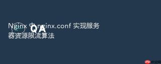 Nginx 中 nginx.conf 实现服务器资源限流算法