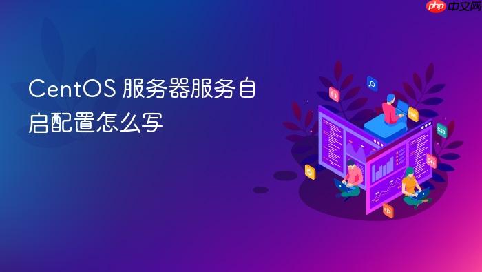 centos 服务器服务自启配置怎么写
