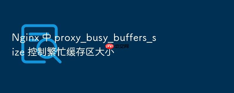 nginx 中 proxy_busy_buffers_size 控制繁忙缓存区大小