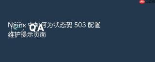 nginx 中如何为状态码 503 配置维护提示页面