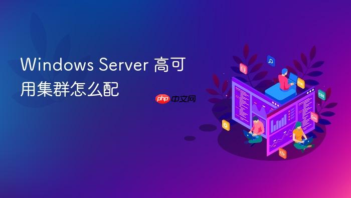 windows server 高可用集群怎么配