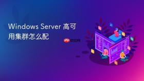 windows server 高可用集群怎么配