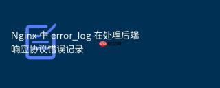 Nginx 中 error_log 在处理后端响应协议错误记录