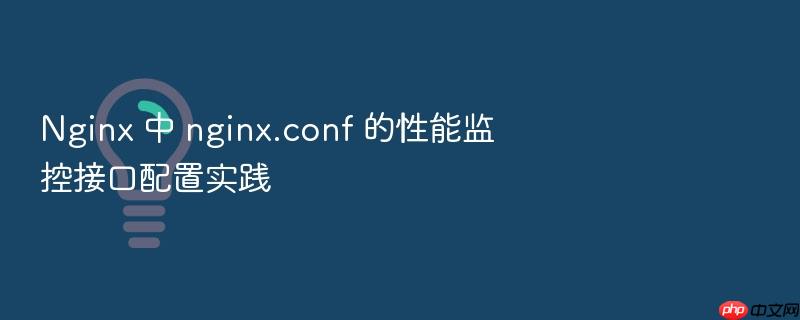 nginx 中 nginx.conf 的性能监控接口配置实践