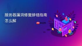 服务器漏洞修复排错指南怎么解