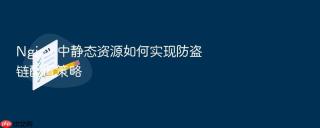 Nginx 中静态资源如何实现防盗链配置策略