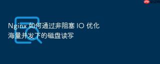 Nginx 如何通过非阻塞 IO 优化海量并发下的磁盘读写