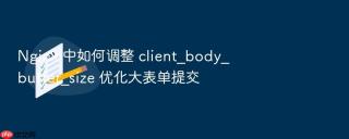 Nginx 中如何调整 client_body_buffer_size 优化大表单提交