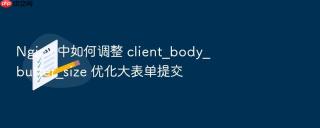 nginx 中如何调整 client_body_buffer_size 优化大表单提交