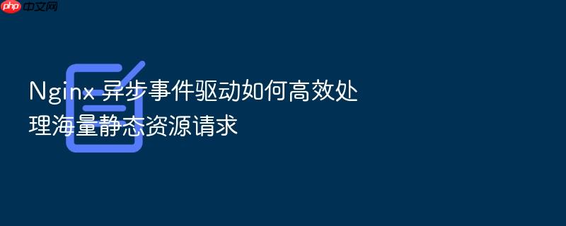nginx 异步事件驱动如何高效处理海量静态资源请求