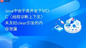 java中由于高并发下mdc（线程诊断上下文）未及时clear引发的内存泄漏