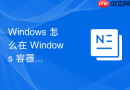 Windows 怎么在 Windows 容器中配置安全凭据隔离保护核心业务