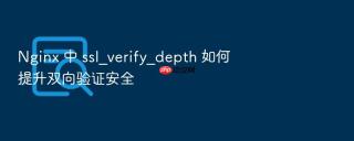 nginx 中 ssl_verify_depth 如何提升双向验证安全