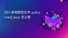 ssh 密钥授权文件 authorized_keys 怎么管
