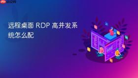远程桌面 RDP 高并发系统怎么配