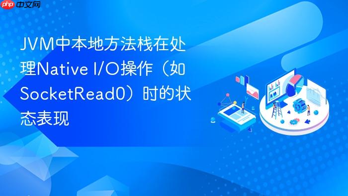 jvm中本地方法栈在处理native i/o操作(如socketread0)时的状态表现