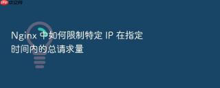 nginx 中如何限制特定 ip 在指定时间内的总请求量